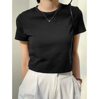 Áo thun croptop trơn nhiều màu