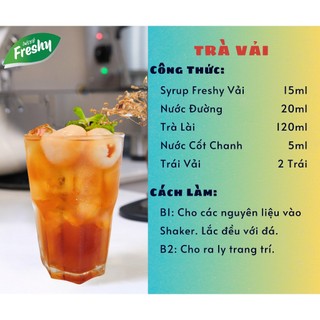 SIRO FRESHY VẢI (CHAI 710ML)
