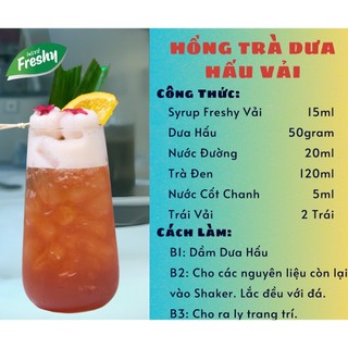 SIRO FRESHY VẢI (CHAI 710ML)