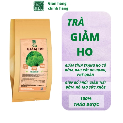Trà giảm ho thảo dược túi lọc bổ phổi hỗ trợ giảm ho khan ho lâu ngày mất giọng khó thở hỗ trợ giảm viêm Amidan