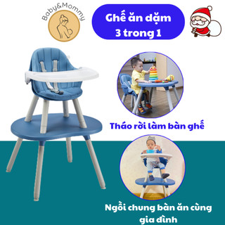 Set bàn ghế ăn dặm đa năng Happy Dino, có thể tháo rời làm bàn ghế cho bé ăn uống và vui chơi -NTL66