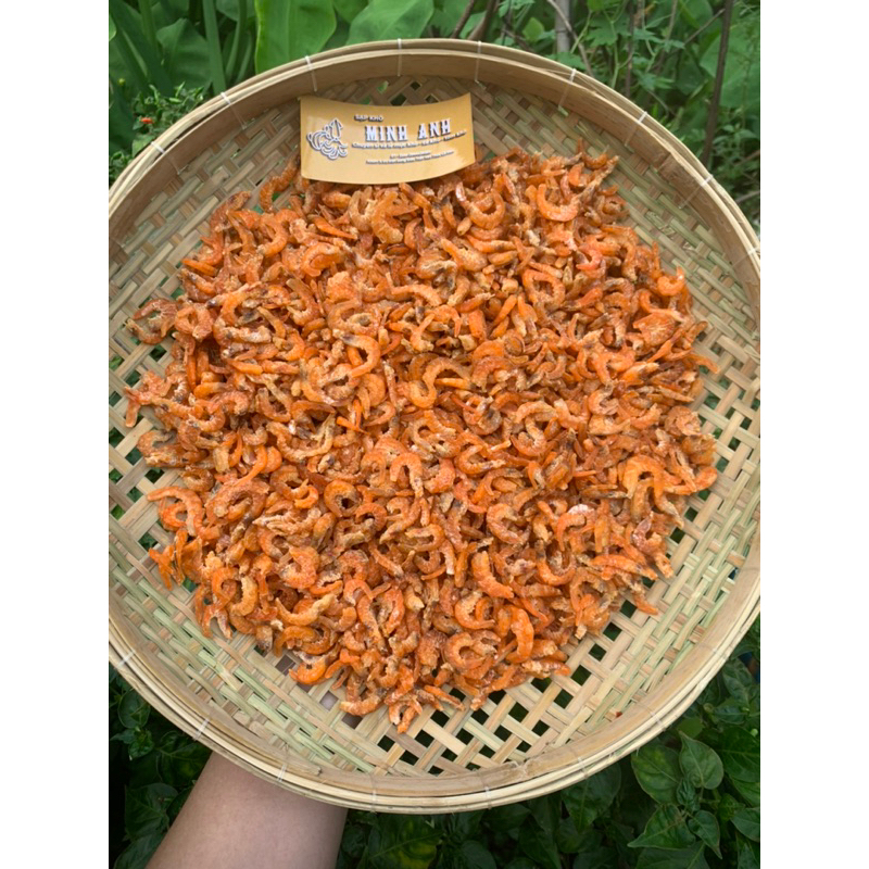 250gram - 500gram tôm thẻ khô giòn size nhỏ màu tự nhiên