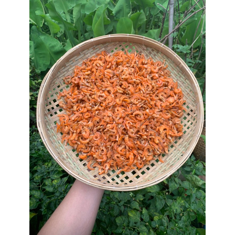 250gram - 500gram tôm thẻ khô giòn size nhỏ màu tự nhiên