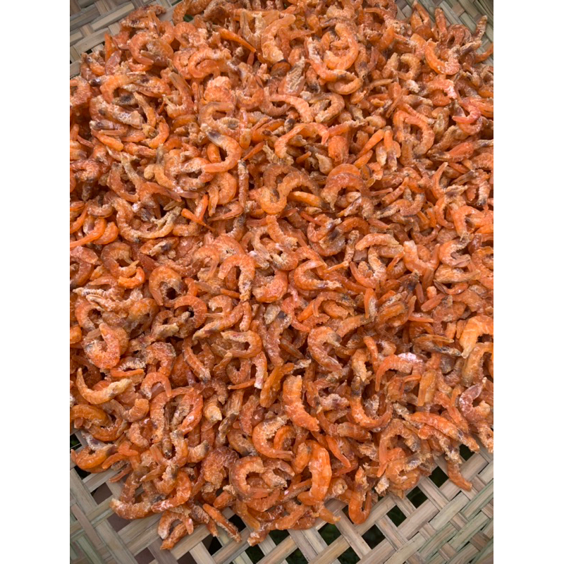 250gram - 500gram tôm thẻ khô giòn size nhỏ màu tự nhiên
