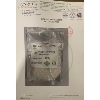 Chitosan bột/vẩy 200gr (Chứng nhận đạt tiêu chuẩn xuất khẩu)