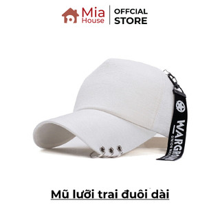 Mũ lưỡi trai đuôi dài – Nón kết cá tính xỏ khuyên thời trang độc đáo unisex