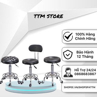 Ghế đôn hơi spa, ghế có múi, ghế có tựa xoay 360 độ, nâng hạ cao thấp
