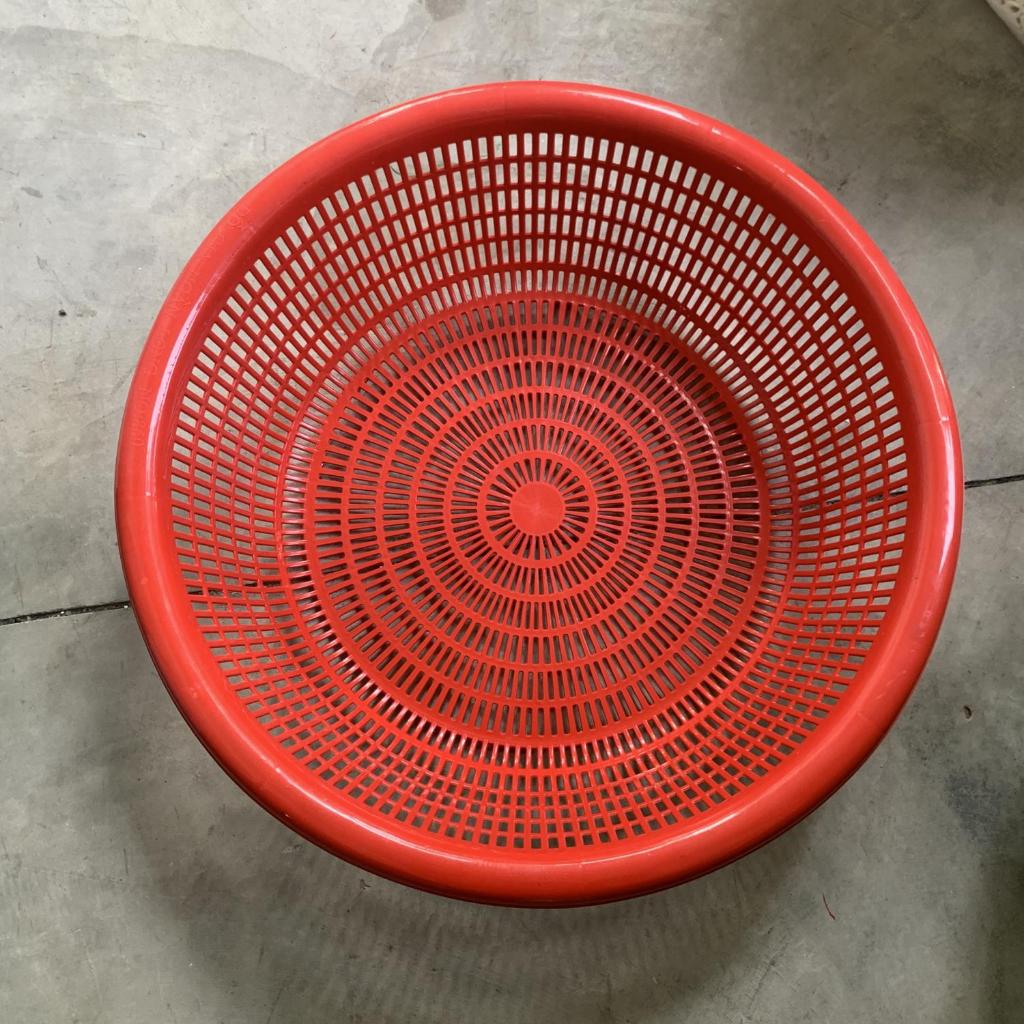Rổ nhựa tròn mắt to size lớn 60cm - 55cm - 47 cm - 44cm - 38cm - 36cm màu xanh dương, xanh lá, đỏ, vàng, nhựa chính phẩm
