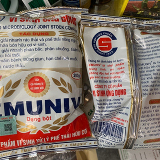 Men xử lý rác emuniv gói 200gram