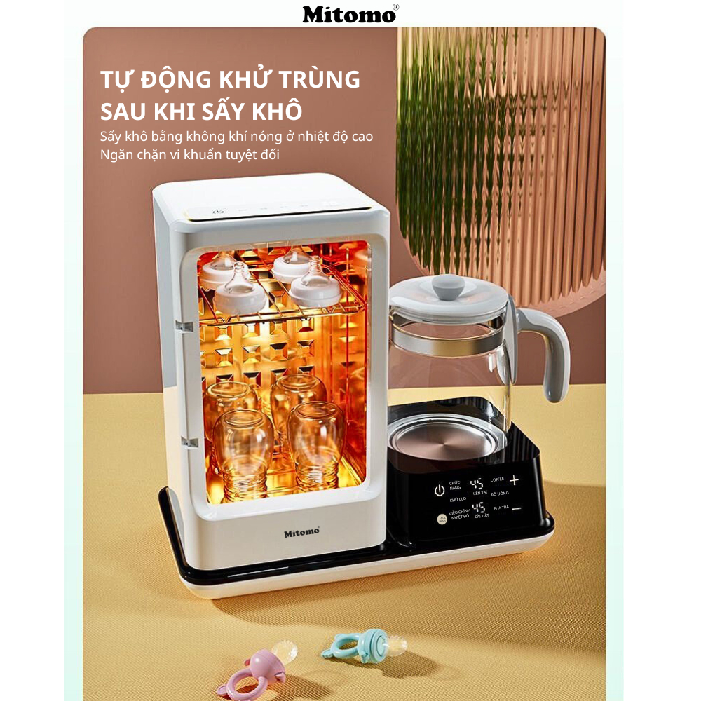 Máy đun nước hâm sữa và sấy khô tiệt trùng UV cao cấp UV- MT99 MAX - Bảo hành 3 năm