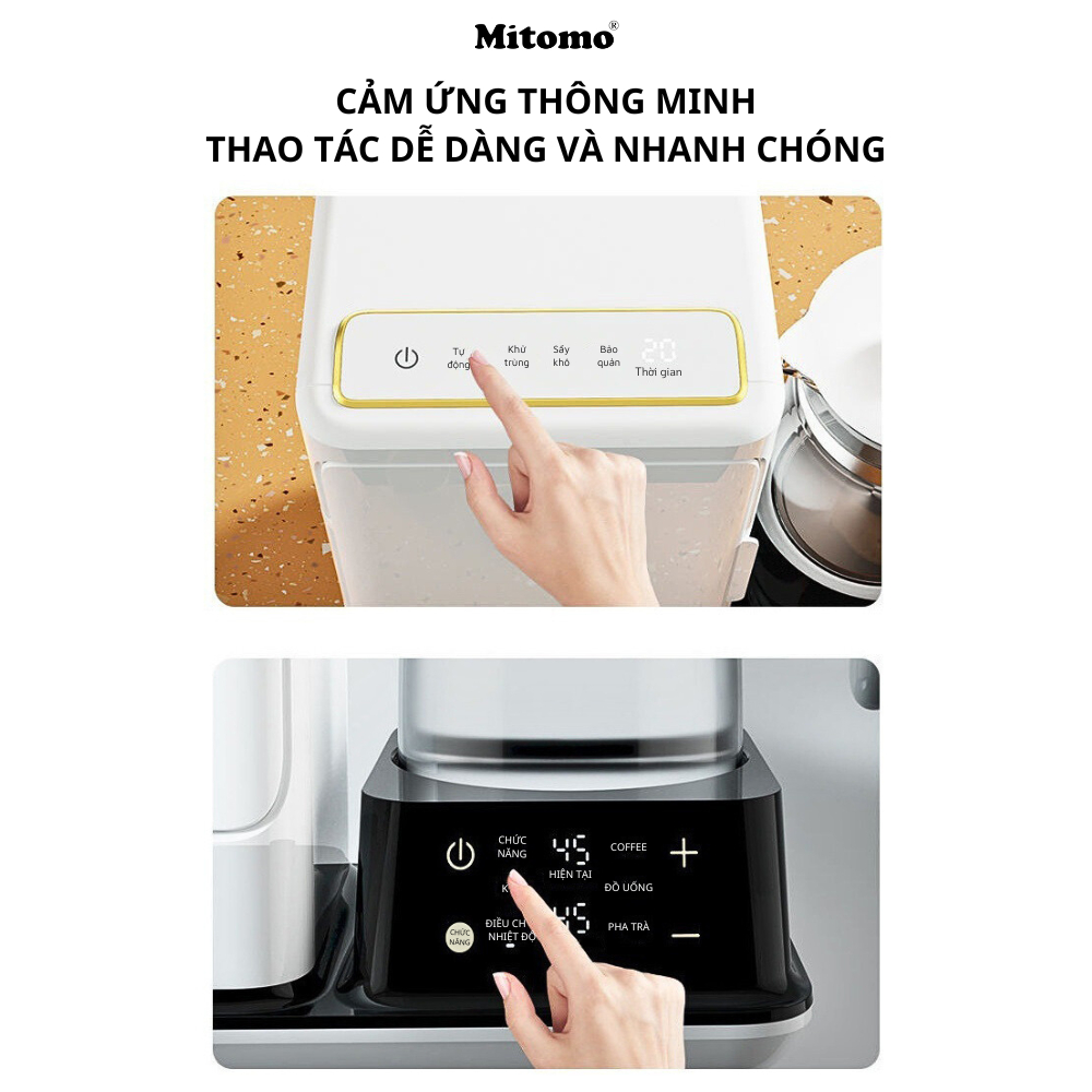 Máy đun nước hâm sữa và sấy khô tiệt trùng UV cao cấp UV- MT99 MAX - Bảo hành 3 năm