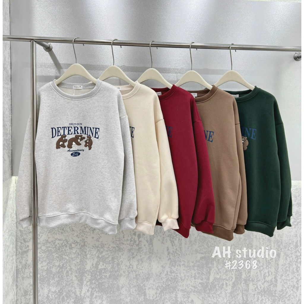 ÁO NỈ BÔNG CỔ TRÒN IN HÌNH - Spring Girl - 2368