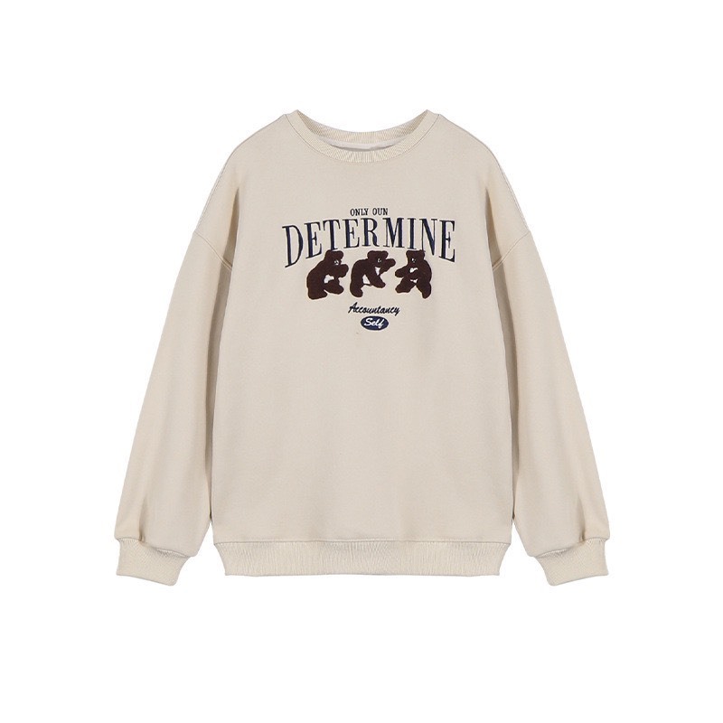 ÁO NỈ BÔNG CỔ TRÒN IN HÌNH - Spring Girl - 2368