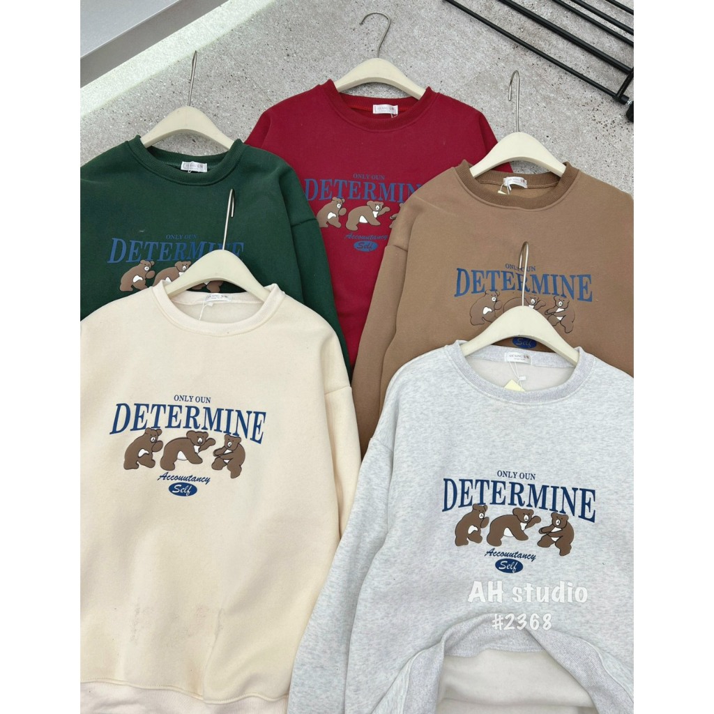 ÁO NỈ BÔNG CỔ TRÒN IN HÌNH - Spring Girl - 2368