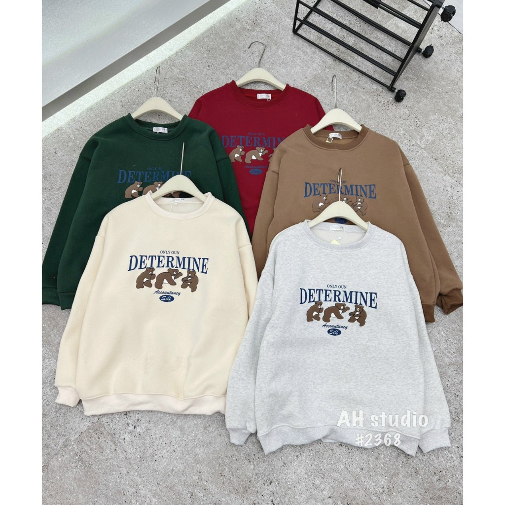 ÁO NỈ BÔNG CỔ TRÒN IN HÌNH - Spring Girl - 2368