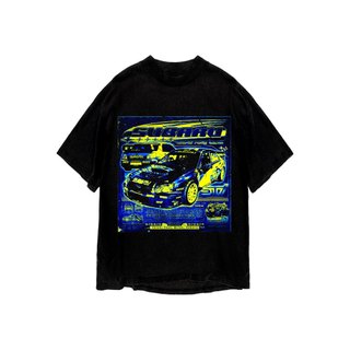 Áo thun in hình unisex nam nữ cotton cao cấp phong cách retro y2k subaru màu đen trắng THS231123_16