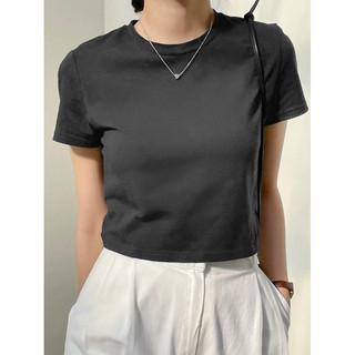 Áo thun croptop trơn nhiều màu