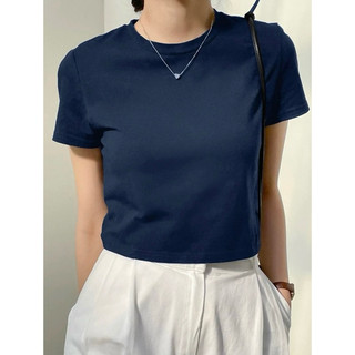 Áo thun croptop trơn nhiều màu