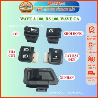 Bộ 5 nút công tắc xe wave a rs 100 wave cá abomtool
