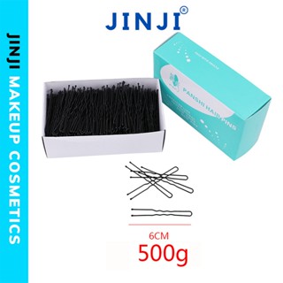  500g Kẹp Ghim Tóc chữ U Cài Tóc Chuyên Nghiệp bọc sơn đen chống gỉ có sẵn 3 size JINJI 