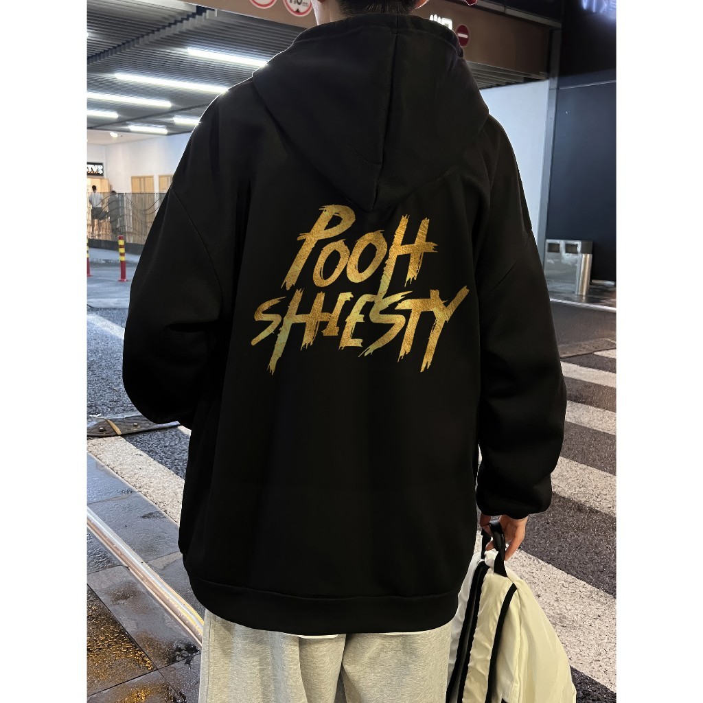 Áo hoodie nam nỉ bông 350gsm cao cấp local brand pooh shiety Unisex 100% Cotton hàn quốc form rộng A201