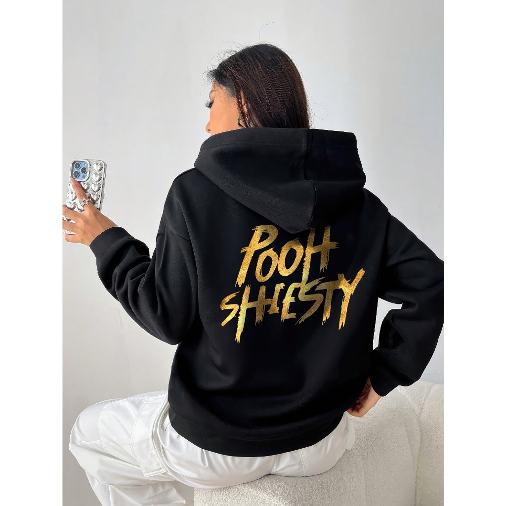 Áo hoodie nam nỉ bông 350gsm cao cấp local brand pooh shiety Unisex 100% Cotton hàn quốc form rộng A201