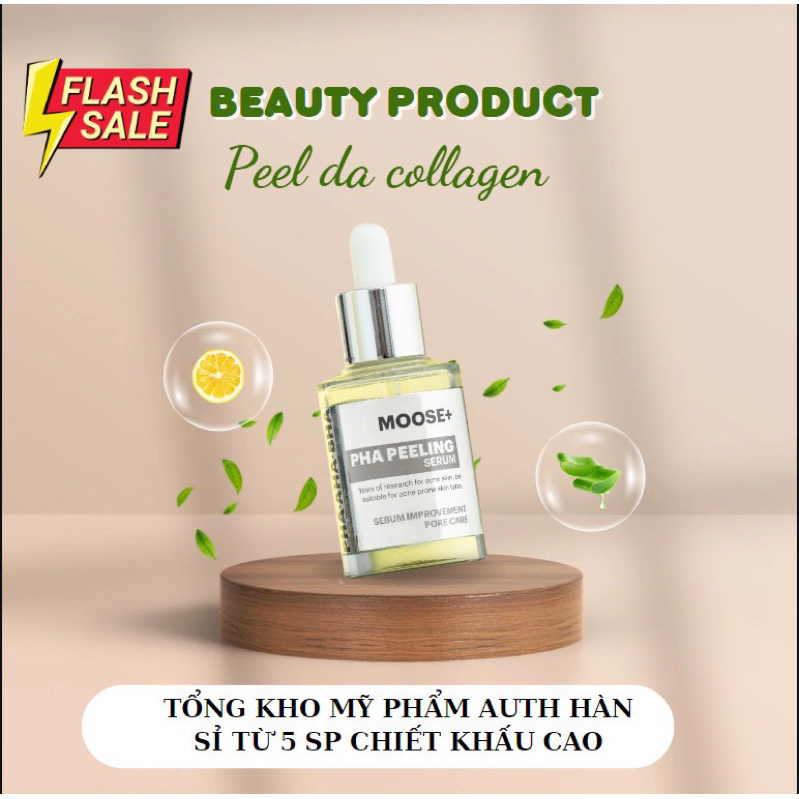 Serum/ Tinh chất Peel da PHA Moose+ 30ml Hàn Quốc tái tạo da thế hệ mới dành cho mọi loại da