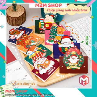 Thiệp chúc mừng Giáng Sinh Noel nhiều hình dễ thương đáng yêu, thiệp Merry Christmas kèm phong bao