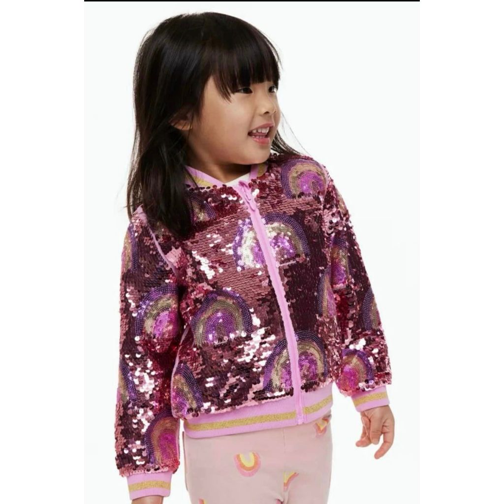 Áo khoác bomber sequin new 2511
