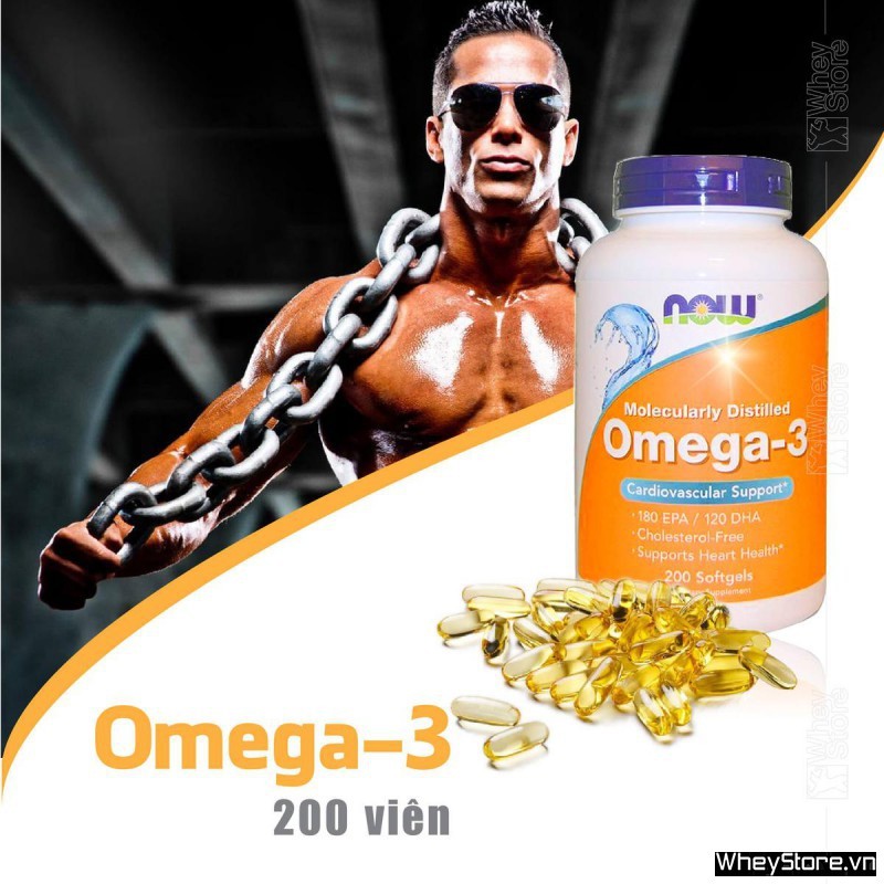 NOW Omega 3 Bổ Sung Giúp Đep Da Chống Lão Hóa Sáng Mắt Dầu Cá Omega3 Fish Oil