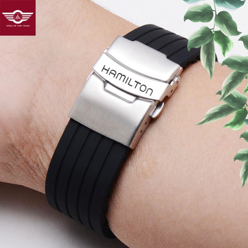 Dây Đeo Đồng Hồ Hamilton Bằng Silicone Mềm Tự Nhiên Chống Thấm Nước