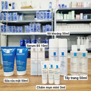 Mini tẩy trang sữa rửa mặt serum chấm mụn xịt khoáng LRP
