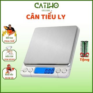 Cân tiểu ly mini định lượng 0,01g đến 500g cân tiểu ly điện tử làm bánh pha chế cân điện tử i2000 cao cấp shop CATIHO