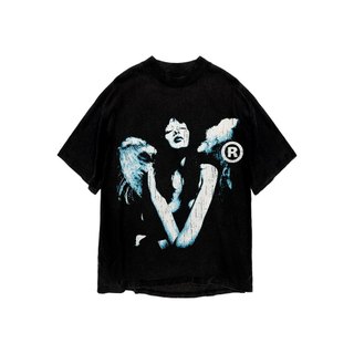 Áo thun in hình unisex nam nữ cotton cao cấp phong cách retro y2k màu đen trắng THS231123_24