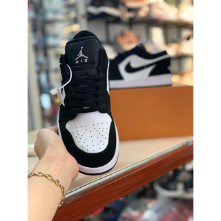Giày sneaker panda da lộn cổ thấp