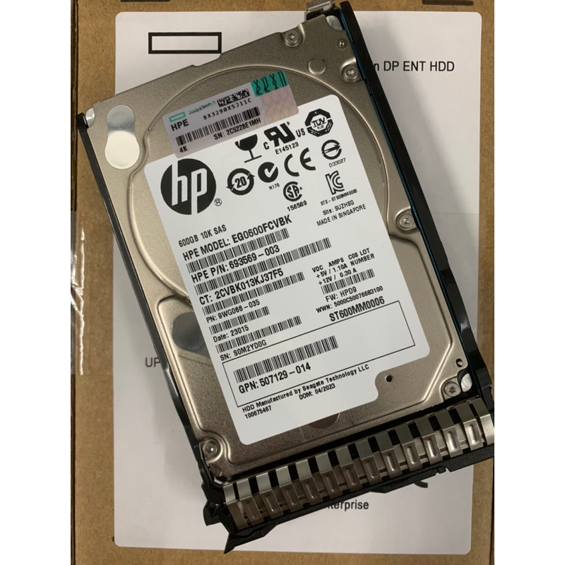 Ổ cứng dùng cho máy chủ Server HDD HPE 600GB 10K 6G SAS 2.5 (652583-B21)