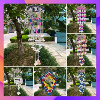 Chuông gió phong thủy treo cửa làm bằng vỏ sò,vỏ ốc trang trí phong cách biển