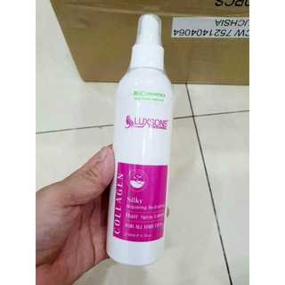 Xịt dưỡng phục hồi tóc LUXSONS silky collagen & keratin 250ml
