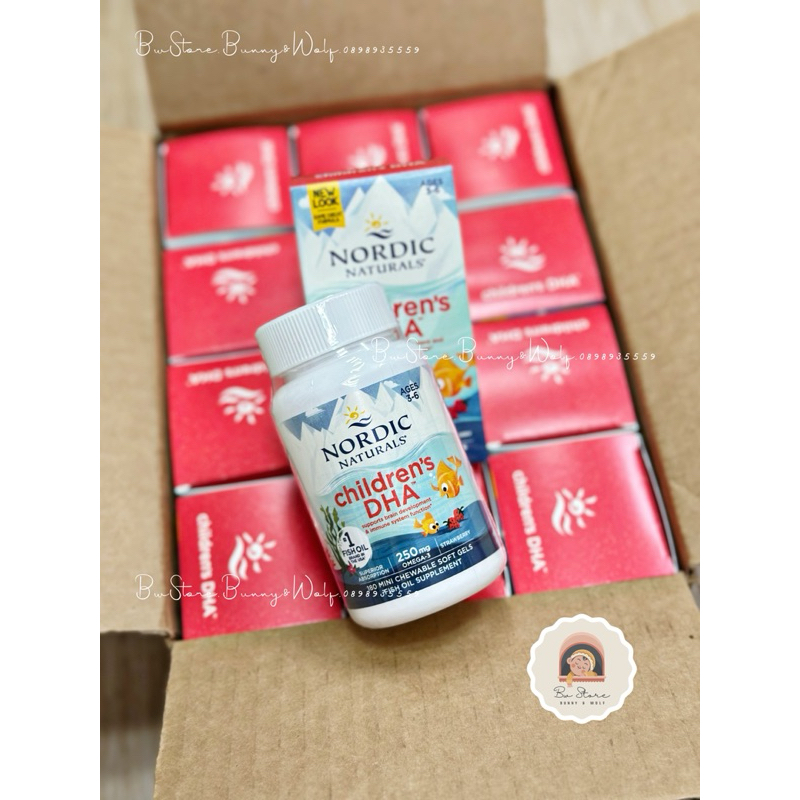 DHA Viên Gel Nordic Naturals Children's cho bé từ 3-6 tuổi