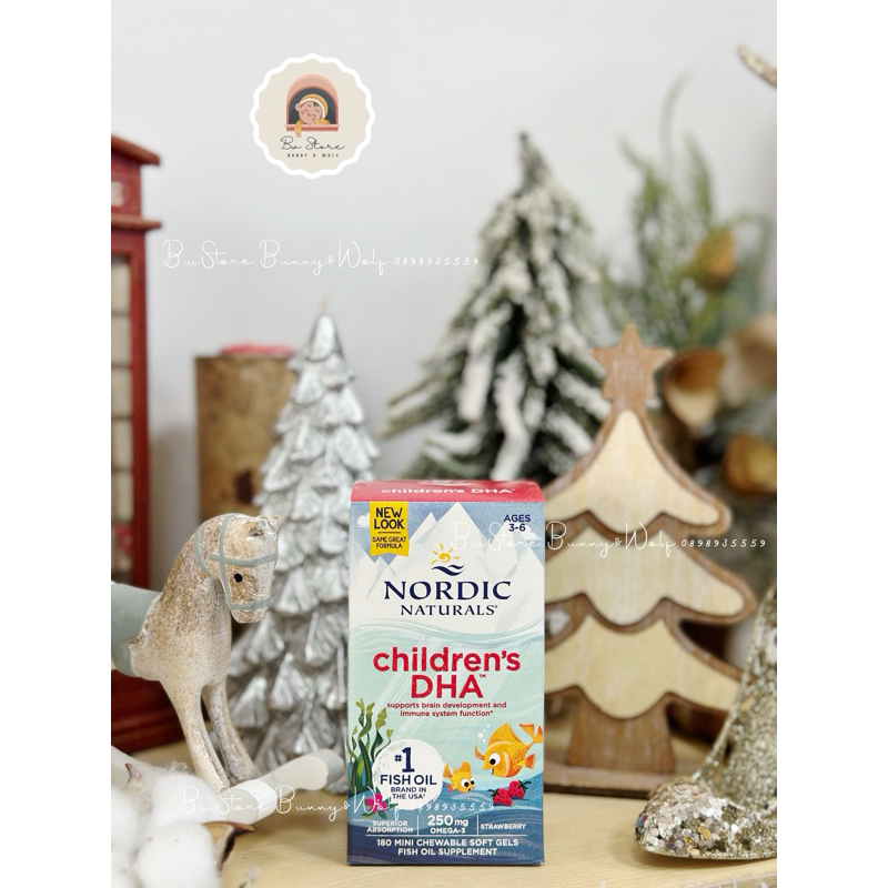 DHA Viên Gel Nordic Naturals Children's cho bé từ 3-6 tuổi
