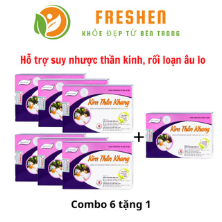 Combo Kim Thần Khang Á Âu dùng cho người suy nhược thần kinh, rối loạn lo âu ( combo 7 hộp )
