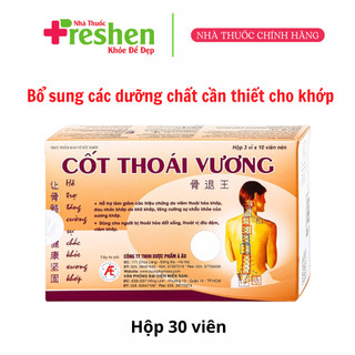Cốt Thoái Vương - Hộp 30 Viên - Hỗ Trợ Thoái Hóa Xương Khớp