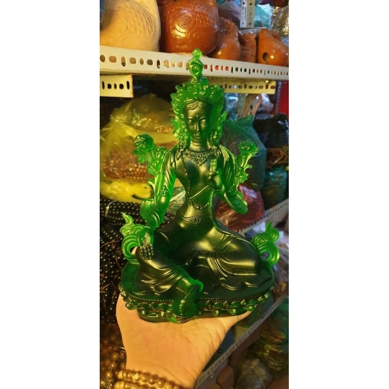Tượng Mẹ Tara xanh cao 21cm