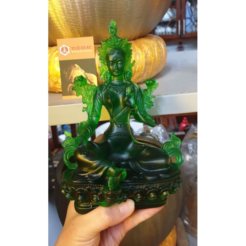 Tượng Mẹ Tara xanh cao 21cm