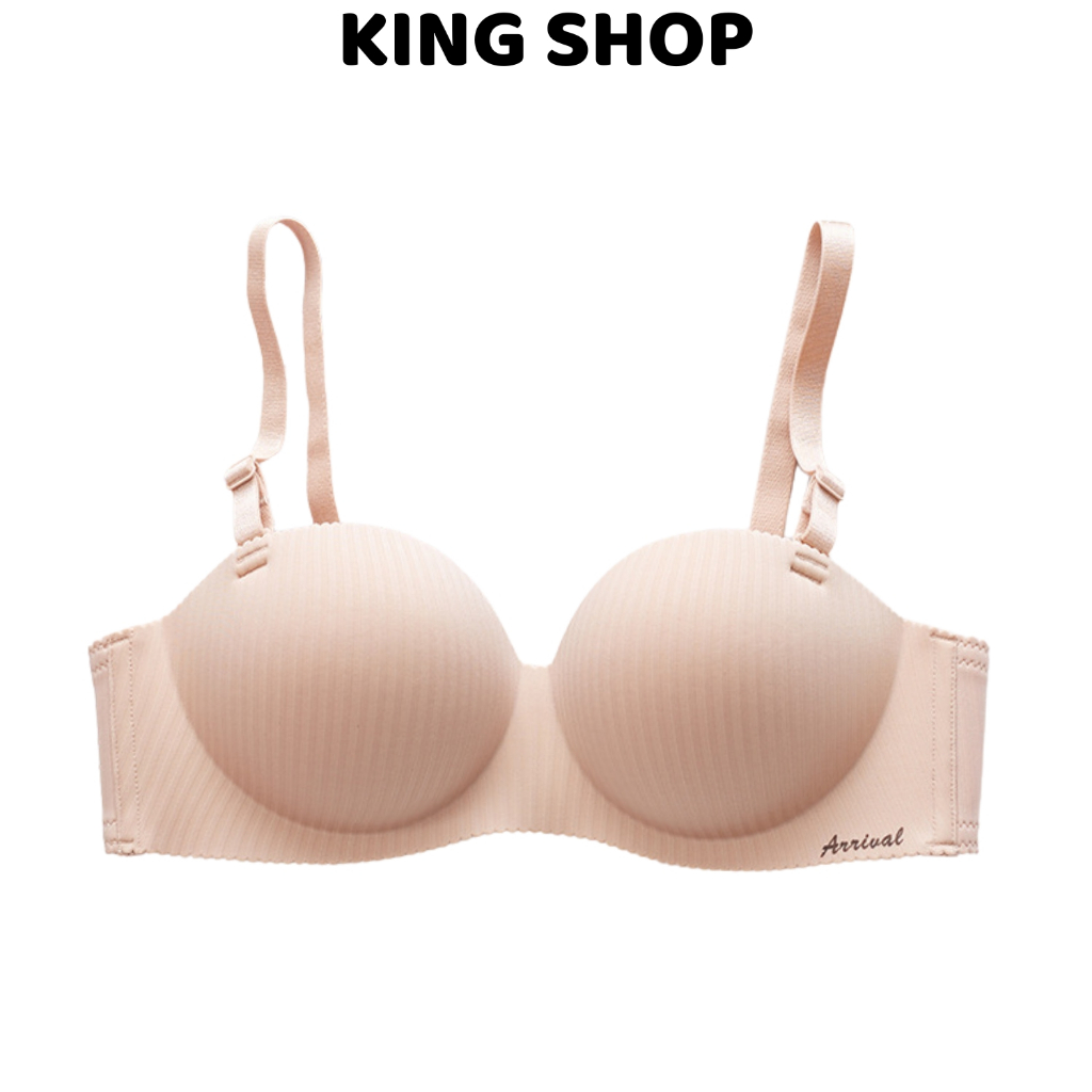 Áo ngực nữ cup ngang không gọng mút dày tạo khe nâng ngực thoáng khí mềm mịn thoải mái Kingshop A2788