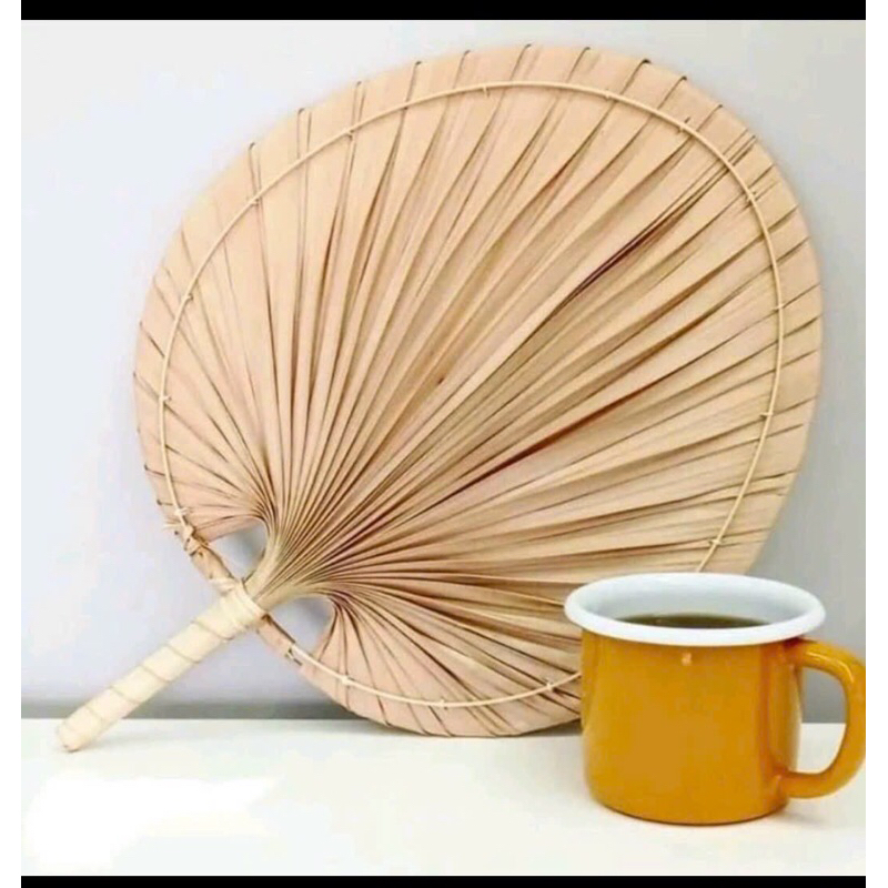 Quạt lá cọ,lá kè decor trang trí,vintage,làm đồ handmade,…