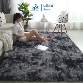 Thảm lông trải sàn M2T Bedding mềm mượt thảm màu loang decor trang trí phòng đủ size