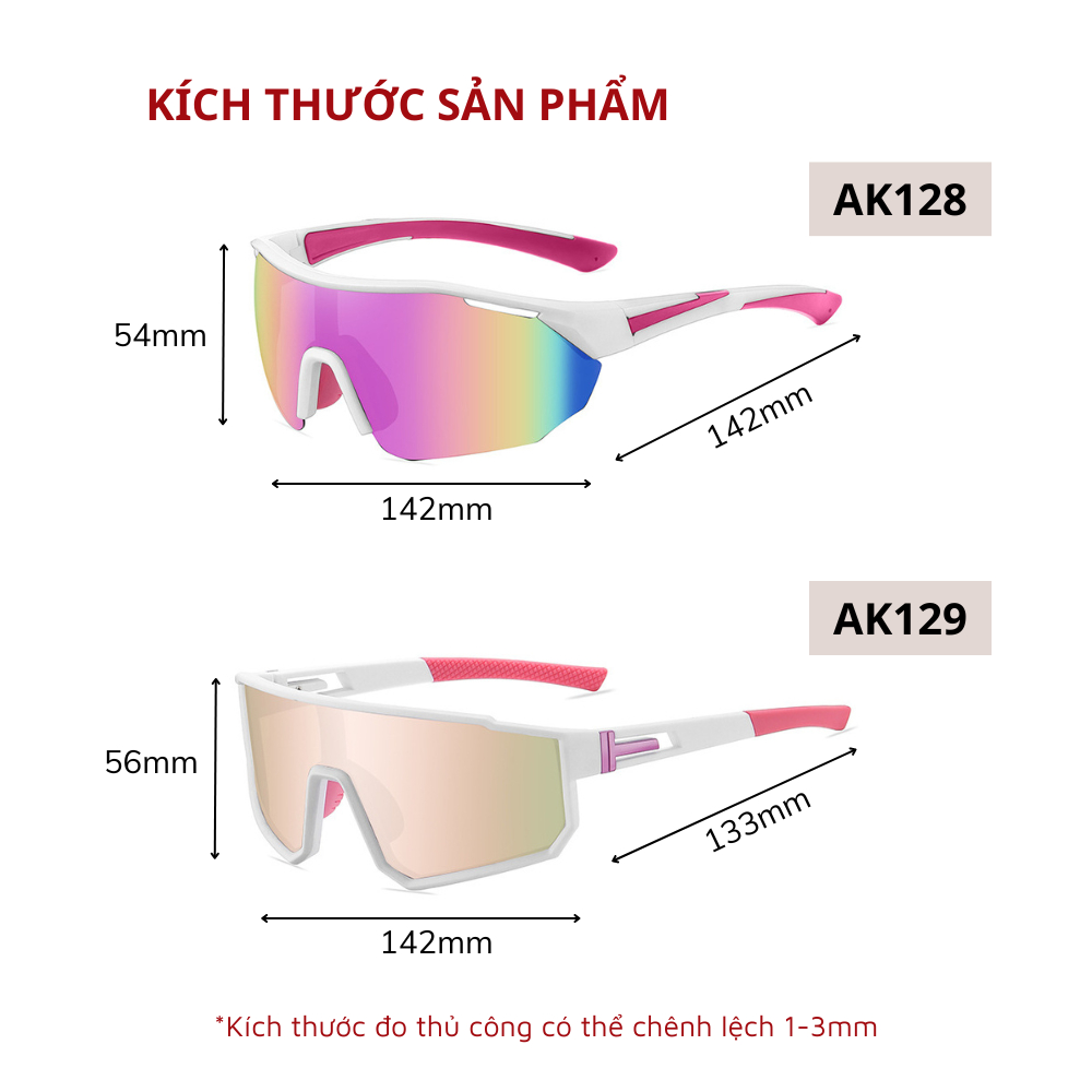 Kính Mát Thể Thao Nữ AORON Chống Tia UV Dùng Cho Đạp Xe, Chạy Bộ Và Chơi Thể Thao Chắn Gió Chống Chói Giúp Bảo Vệ Mắt