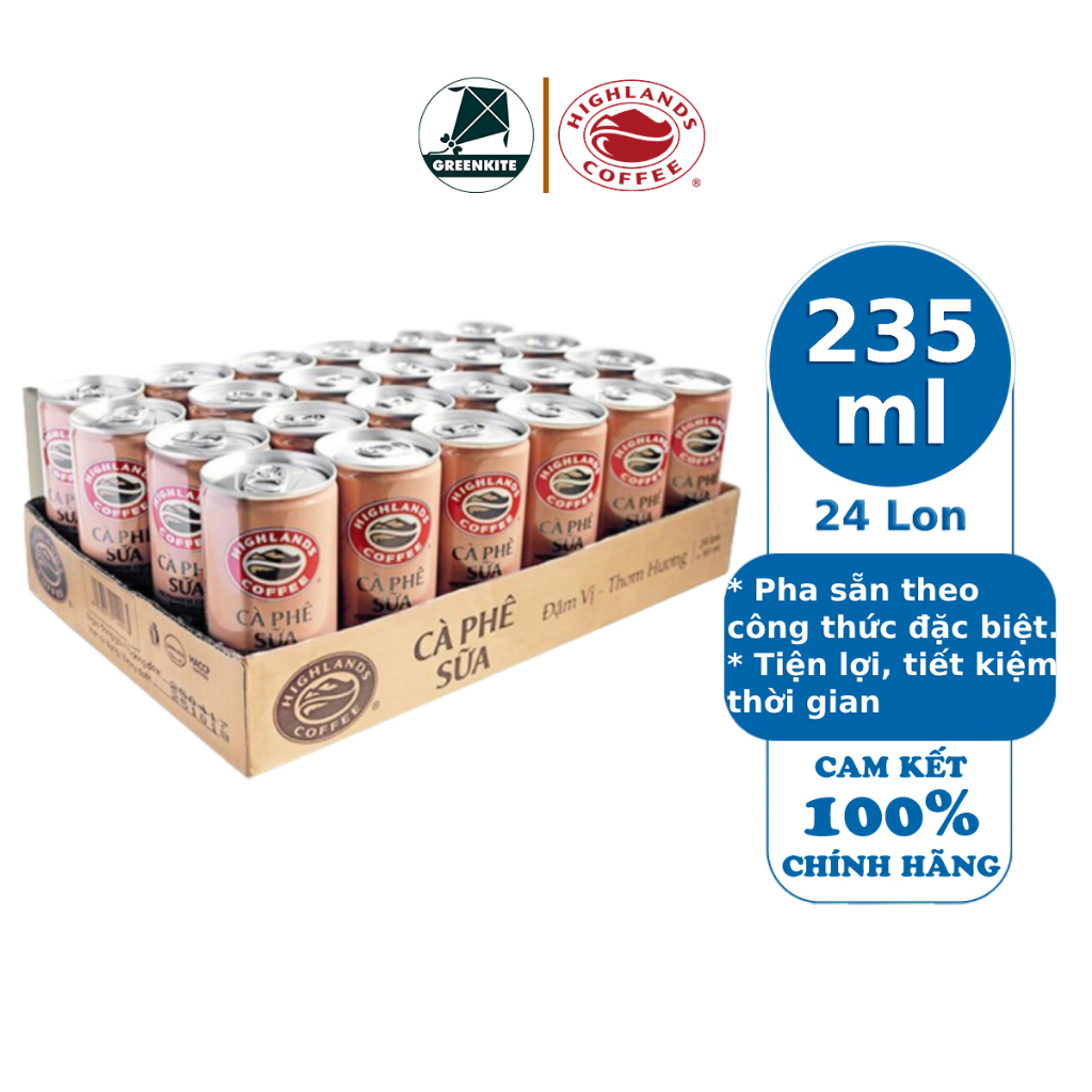 Cà Phê Sữa Highlands Coffee 235ml