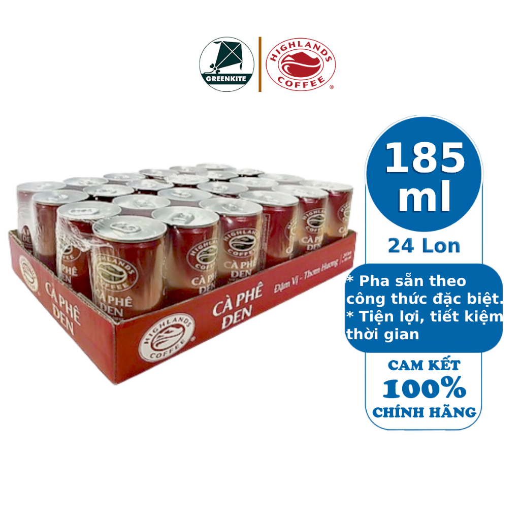 Cà Phê Đen Highlands Coffee 185ml